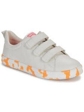 Camper Runner Four Kids White Leather Sneakers, Size 2.5
